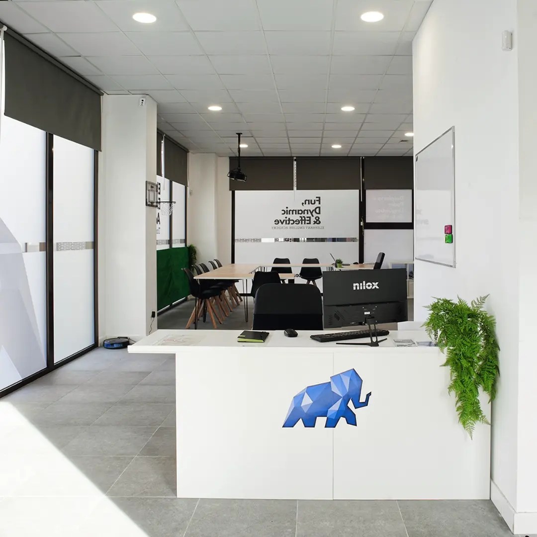 Academy reception with Elephant English logo